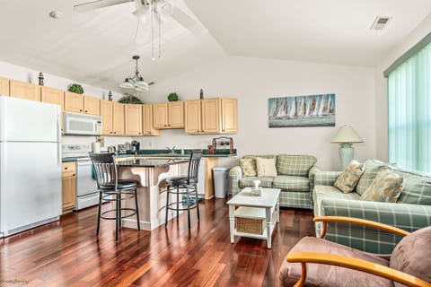 Living room and kitchen