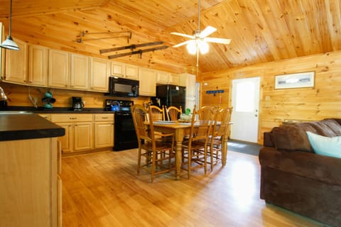 The large and spacious kitchen - fully stocked, table comfortably seats 8 