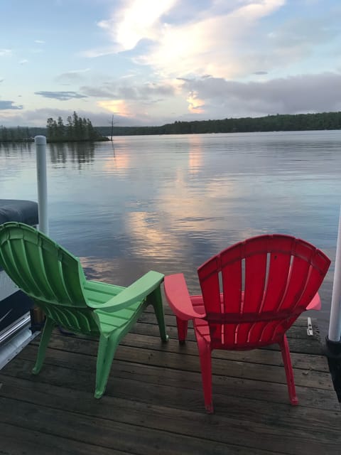 Watching the sunset on the dock 