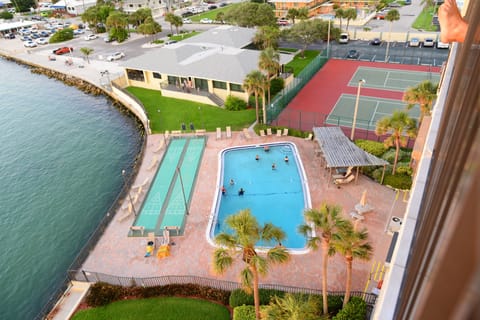 View of One Pool, Shuffle Boards andTennis Courts