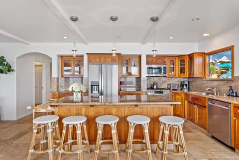 Fully stocked kitchen
