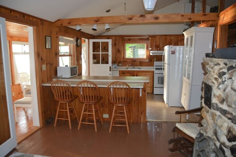 Open living room and kitchen
