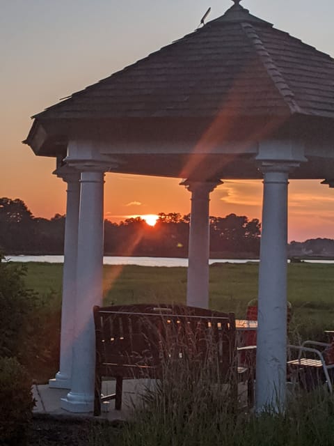 There are 2 gazebos to watch nightly beautiful sunsets.