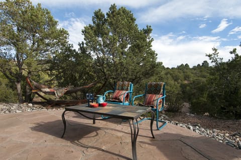 Sitting area on patio