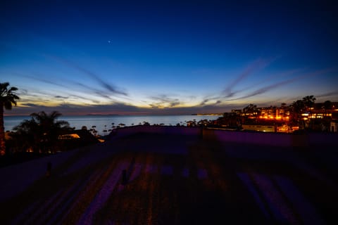 Direct access from unit to private patio view of beautiful sunset and ocean view