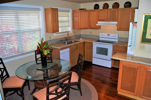 Fully stocked kitchen