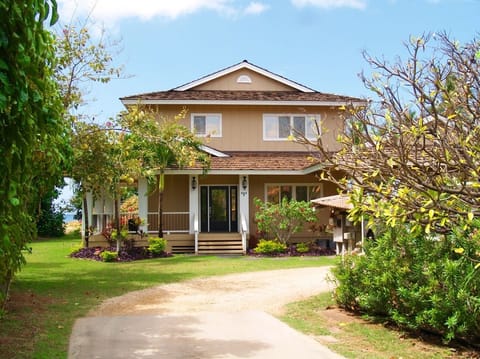 View of the Laguna Beach House as you enter from the driveway.