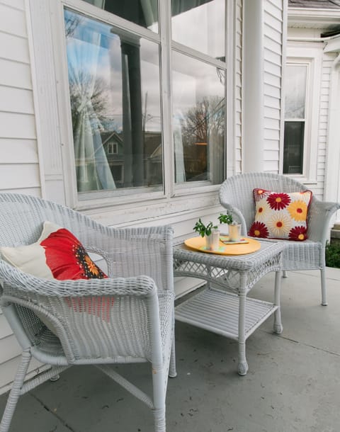 Relax on the front porch with a cool drink.