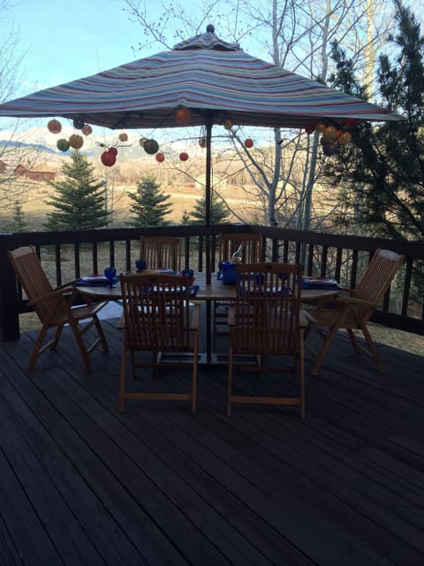 Enjoy your own outdoor dining room.