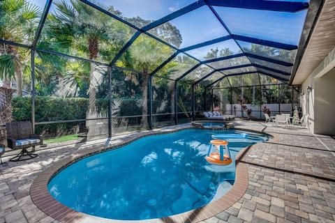 Heated pool and spa