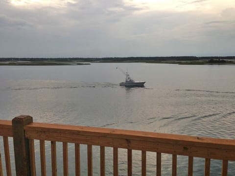 Watch the boats go by from the deck - better yet look at the deck from your boat