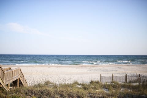 Beach at the end of the private beach access.