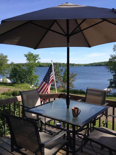 Deck overlooking the lake