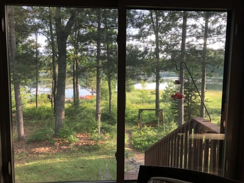 view from the porch toward beach