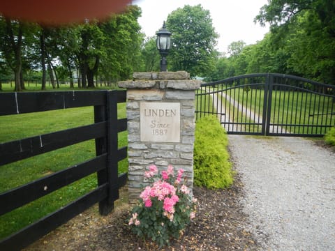 Entrance to Linden Place established in 1887.