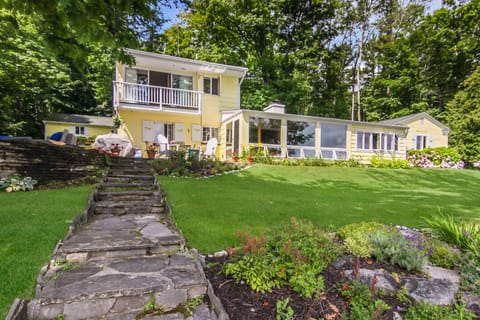 The Yellow House from the water.
