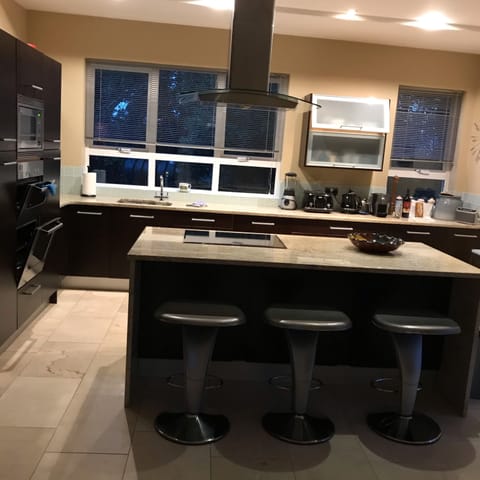 Kitchen with large Island.