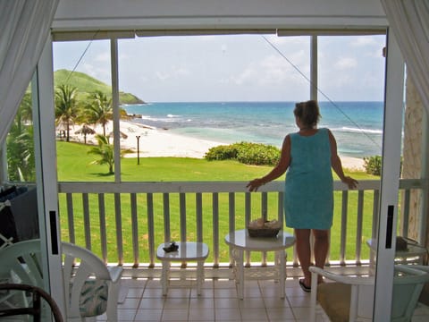 Gorgeous beach & ocean views from our beachfront location!