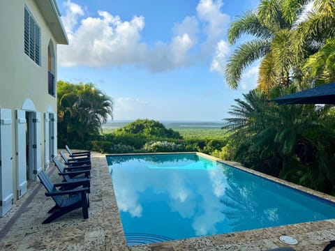 Spectacular views from pool and tropical landscape