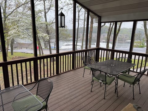 View from large screened porch
