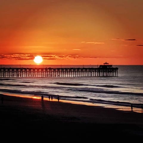 Sunrise over Cherry Grove Pier
