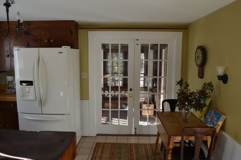 Kitchen looking out to Mud Room