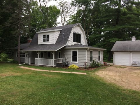 The house front view