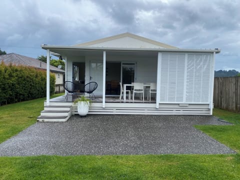  Back garden and covered deck