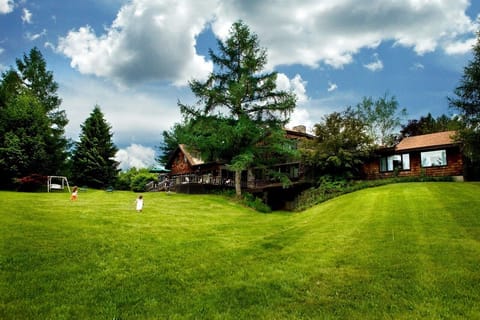 View of house from rear lawn