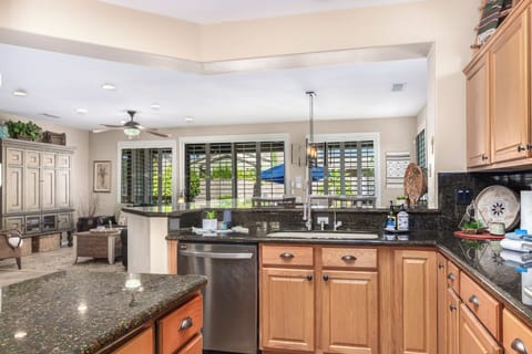 Large open kitchen floorplan keeps the conversation flowing!
