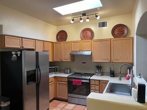 Kitchen with all new appliances.
