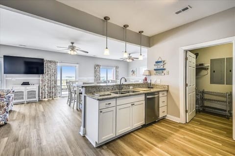 You can still be in on the fun even if you're working in the kitchen.