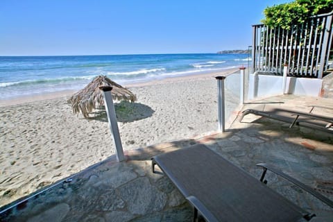 Lowest level deck is at beach level