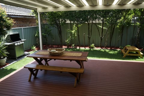 Outdoor deck and entertaining