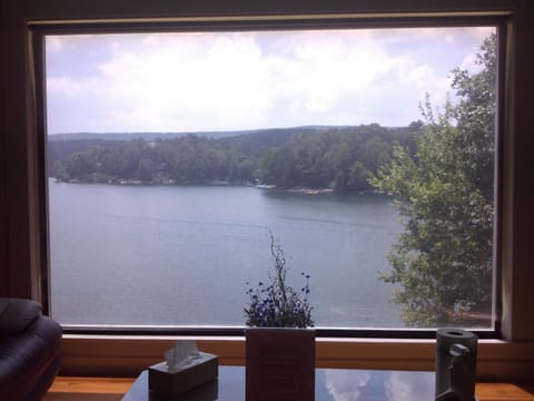 picture window from great room. fantastic views of the lake!