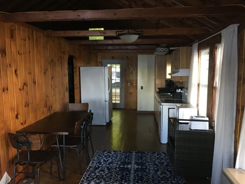 living area looking toward the kitchen to the front door