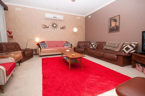 Sunken Lounge easily seats 10 to watch TV or just to gather in