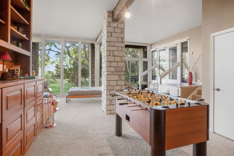 Foosball and tons of room for the kids to burn energy!