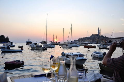 One of the many fabulous restaurants in Rovinj