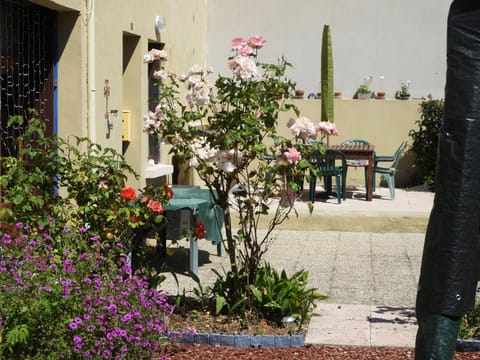 Sun terraces with2 tables & seating for 10