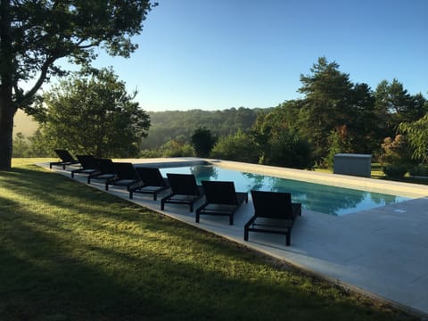 Early morning pool