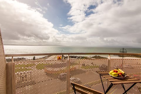 Balcony in each apartment overlooking the bay
