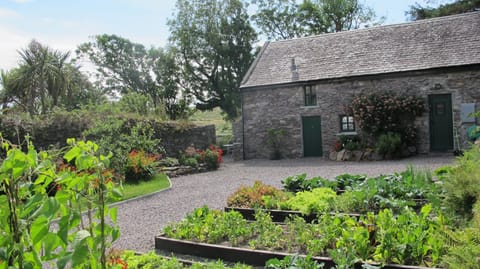 Garden Cottage from the side with veg garden