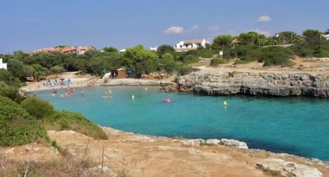 Sa Caleta beach, just a few minutes walk away
