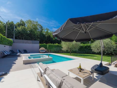 Property, Sky, Plant, Swimming Pool, Building, Azure, Shade, Outdoor Furniture, Architecture, Cloud