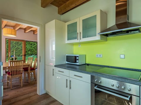 Kitchen with ove and microwave