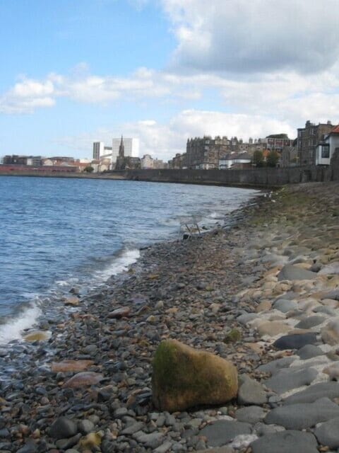 a short walk to the sea..