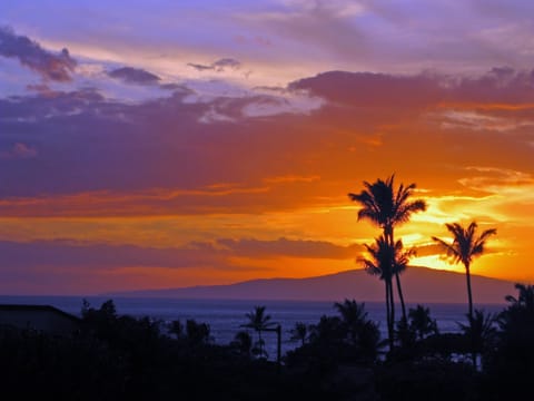 Beautiful sunset view from our lanai