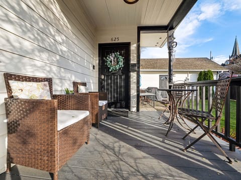 Front Door and porch.
