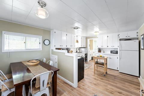 Back door entry to dining and kitchen